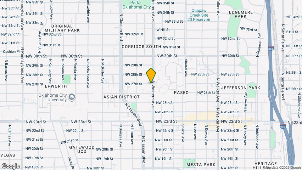 1102 NW 27th St Map and Location Details