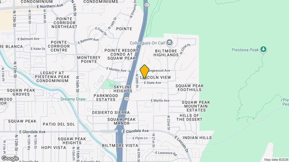 2016 E State Ave Map and Location Details