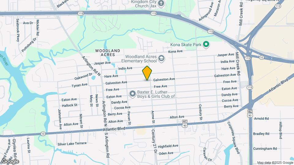 8026 Galveston Ave Map and Location Details
