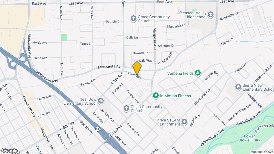 East Lindo Senior Citizen Apartments Map and Location Details