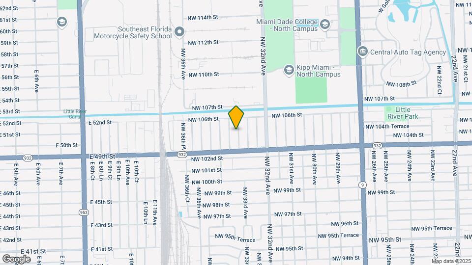 10424 NW 33rd Ave Map and Location Details