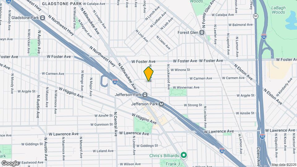 5050 N Long Ave, Unit 2- Second floor Map and Location Details