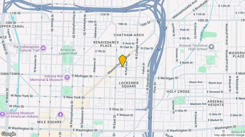 525 E North St Map and Location Details