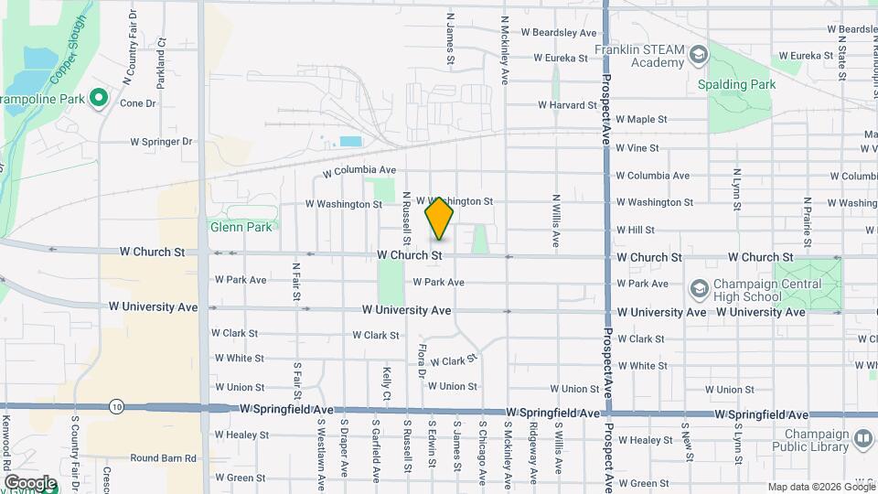 1208 W Church St Map and Location Details