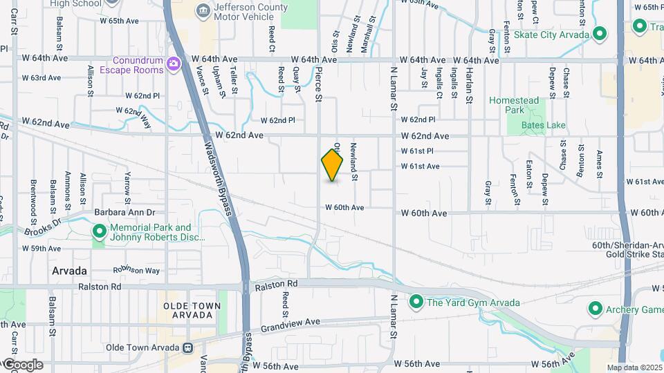 6065 Otis St Map and Location Details