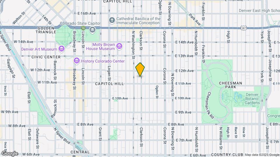 1133 Clarkson St Mapa y Detalles de la Ubicación