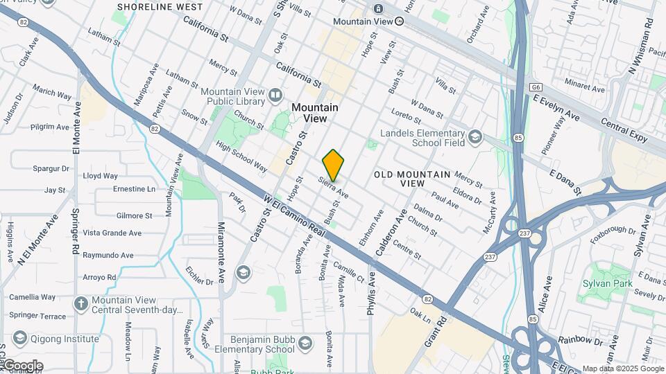 552 Sierra Ave Map and Location Details