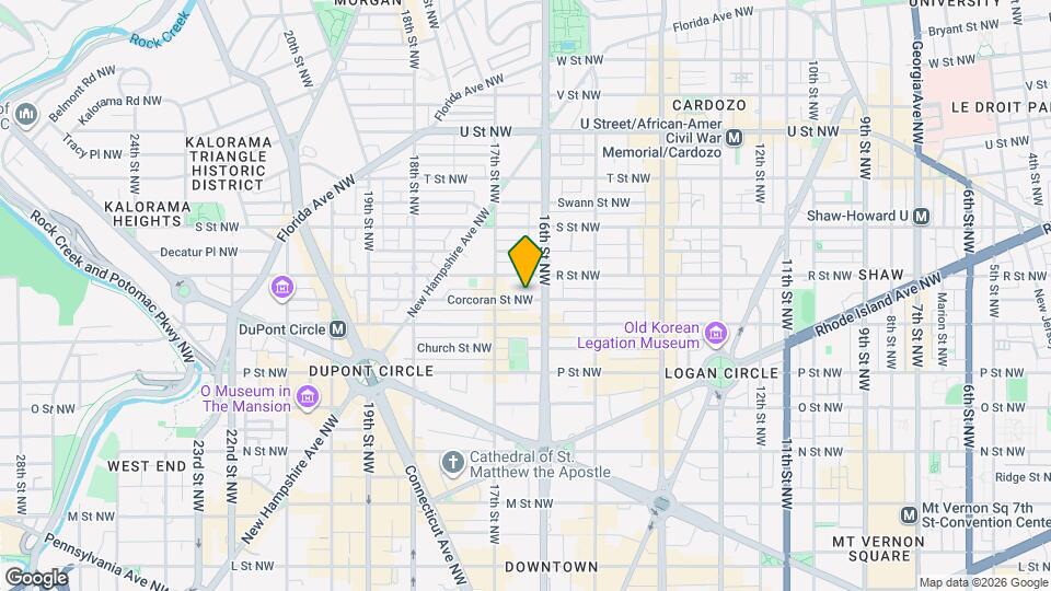 1603 Corcoran St NW Map and Location Details