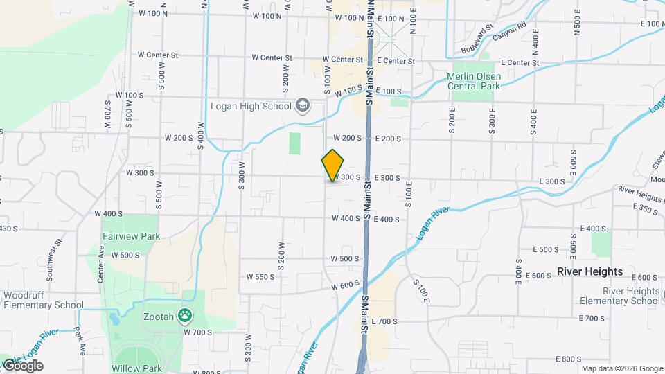 328 S 100 W, Unit Logan upstairs Mapa y Detalles de la Ubicación