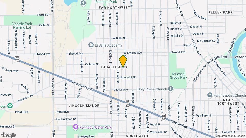 1233 Huey St Map and Location Details