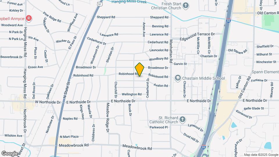 624 Avalon Rd Map and Location Details