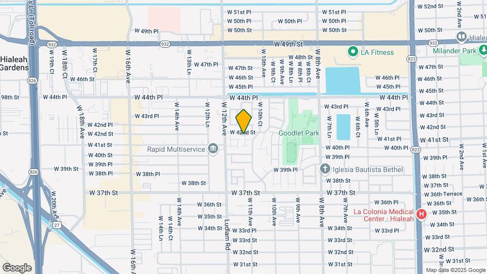 4156 W 10th Ln, Unit 105 Map and Location Details