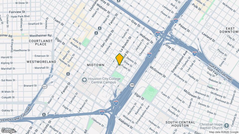 2913 Crawford St Mapa y Detalles de la Ubicación