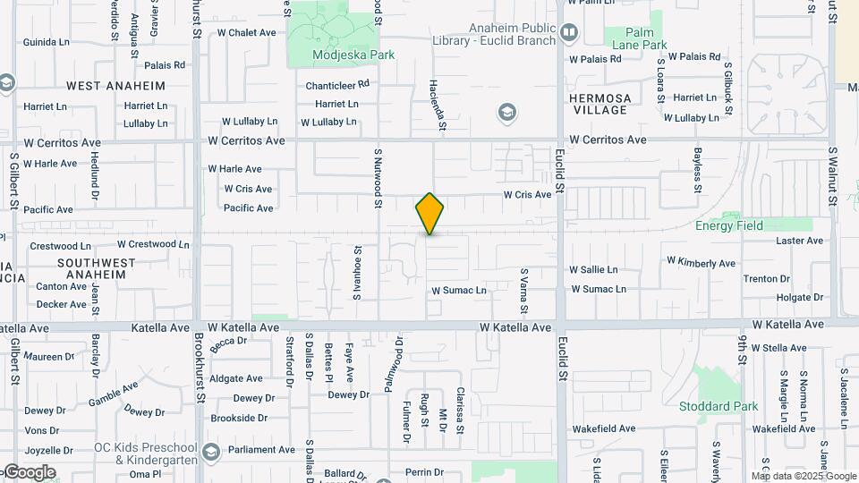 1841 Crestwood Lane Map and Location Details