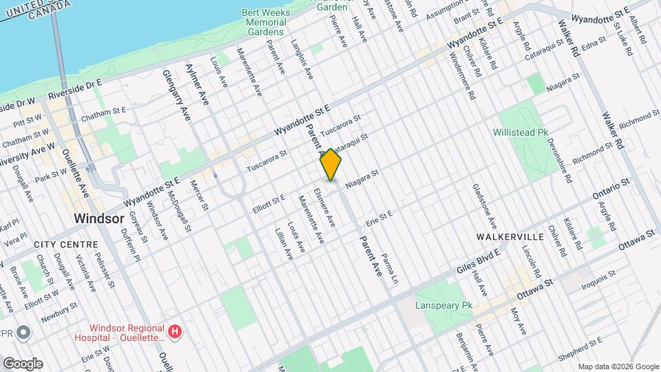 881 Parent Ave Mapa y Detalles de la Ubicación