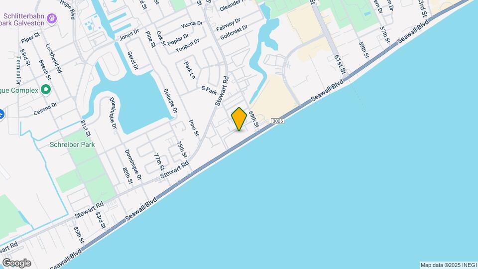 7000 Seawall Blvd Mapa y Detalles de la Ubicación