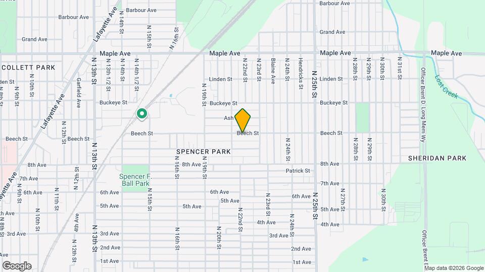 2117 Beech St Map and Location Details