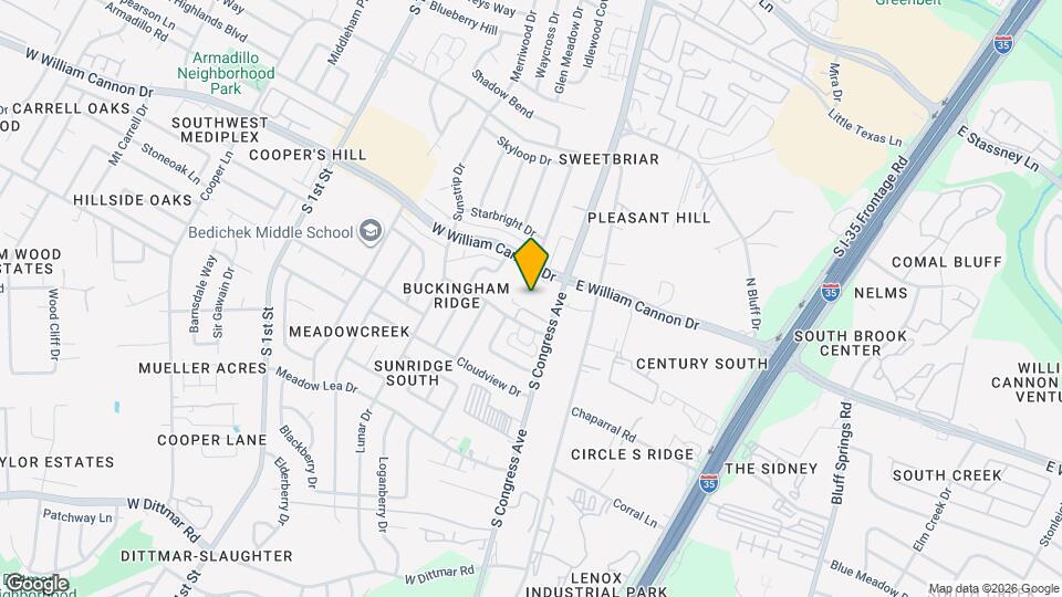 111 W William Cannon Dr Map and Location Details