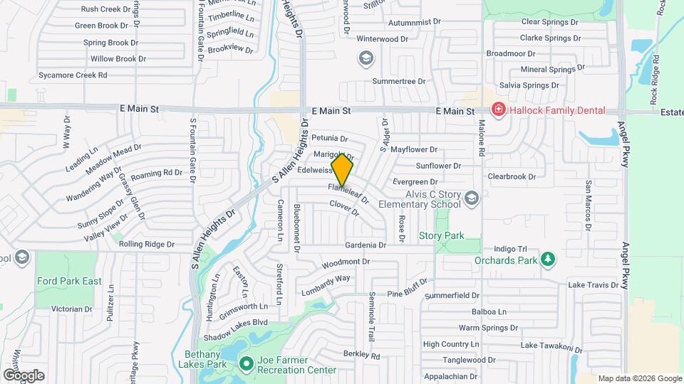 1408 Flameleaf Dr Map and Location Details