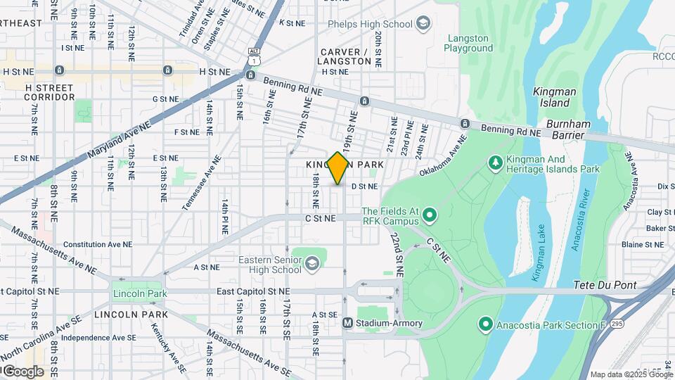 1831 D St NE Map and Location Details