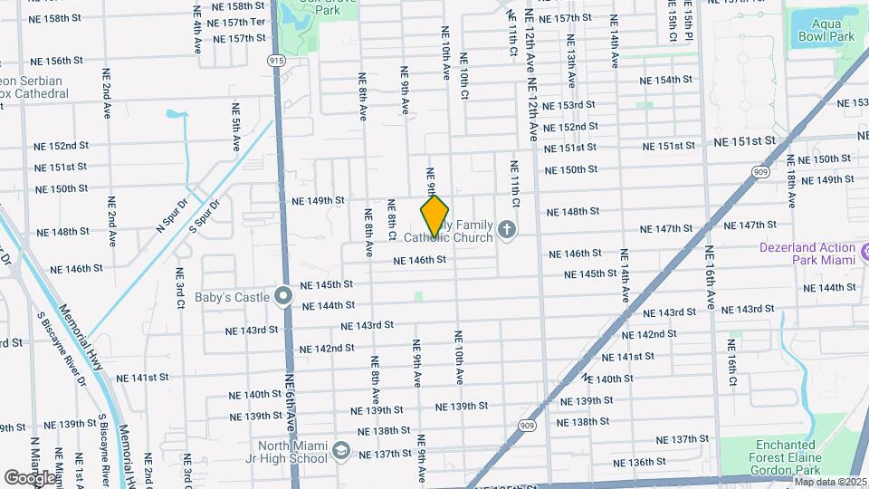 940 NE 147th St-Unit -1 Mapa y Detalles de la Ubicación