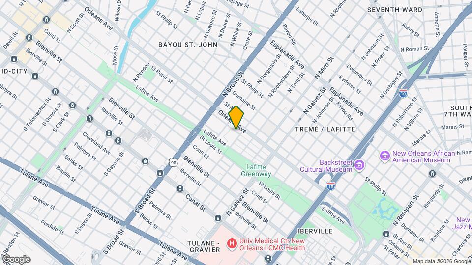 2508 Freret St Map and Location Details