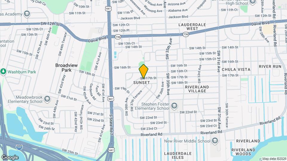 3732 SW 17th St Mapa y Detalles de la Ubicación