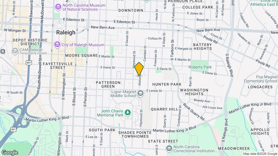 617 E Cabarrus St Map and Location Details