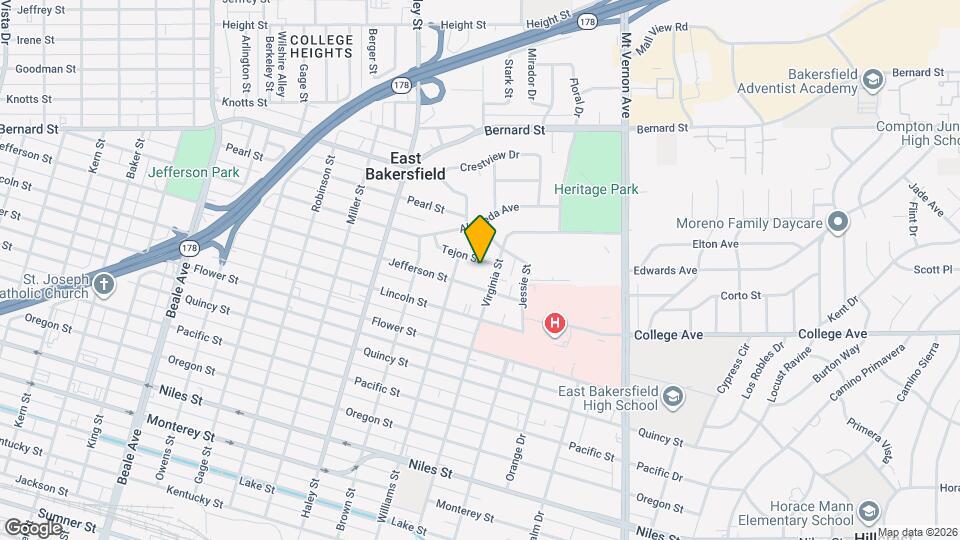 1623 Tejon St Map and Location Details