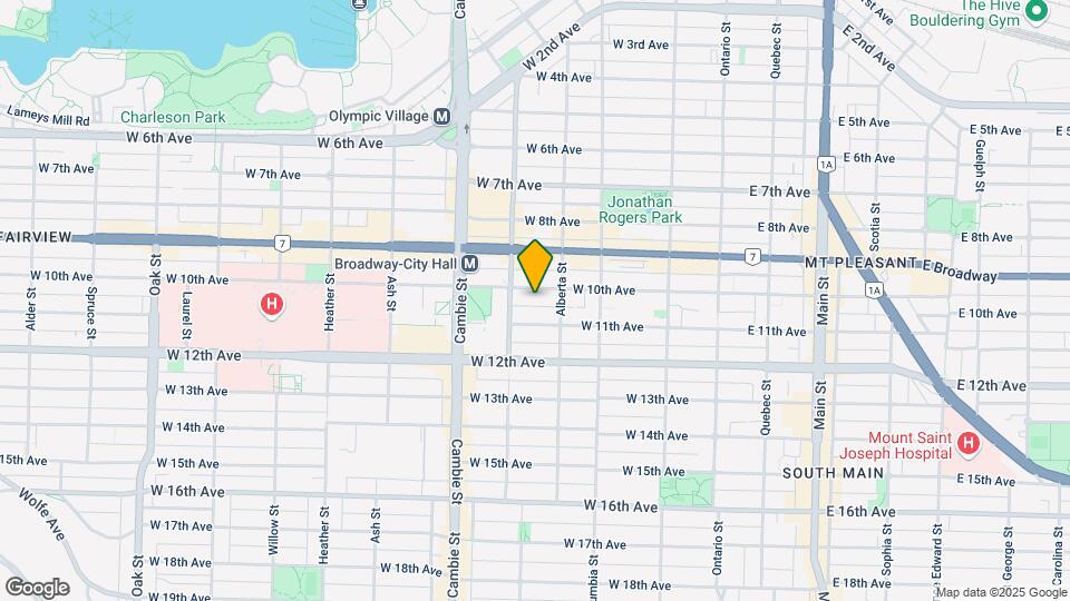 344 W 10th Ave Map and Location Details