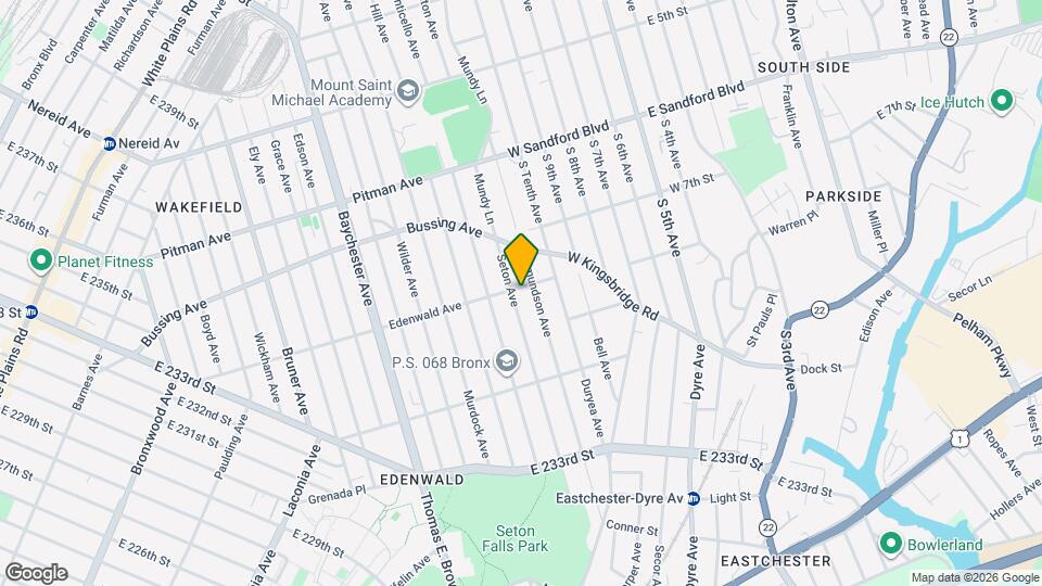 2158 Edenwald Ave Map and Location Details