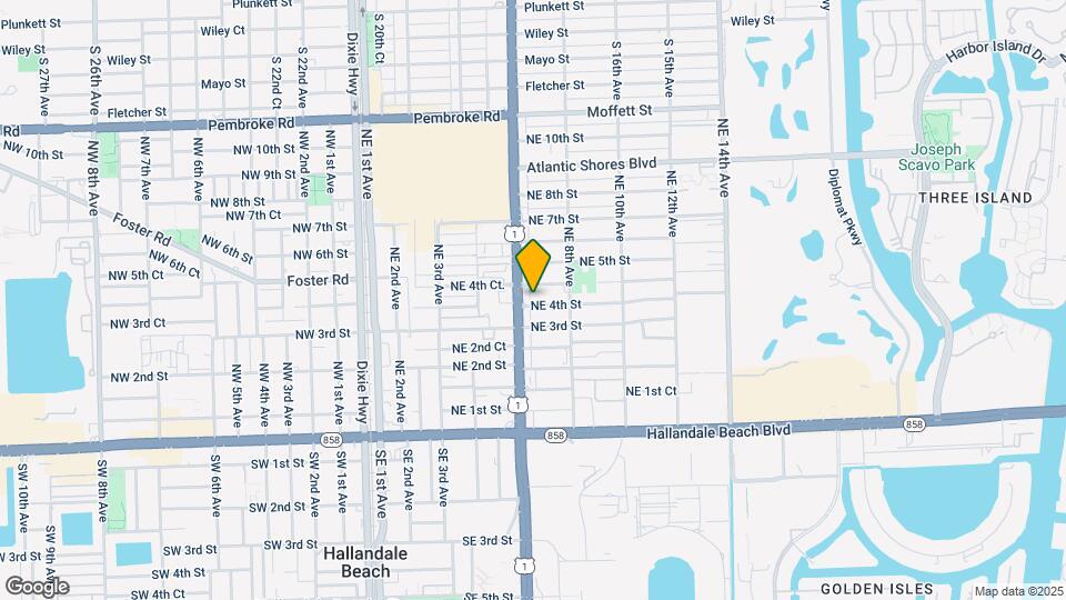 615 NE 4th St Map and Location Details