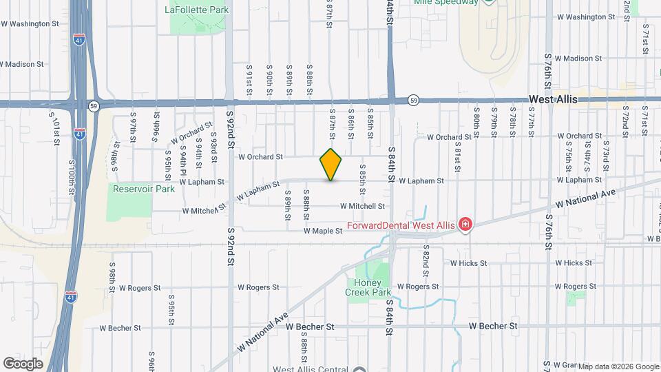 8641 W Lapham St, Unit 2 Map and Location Details