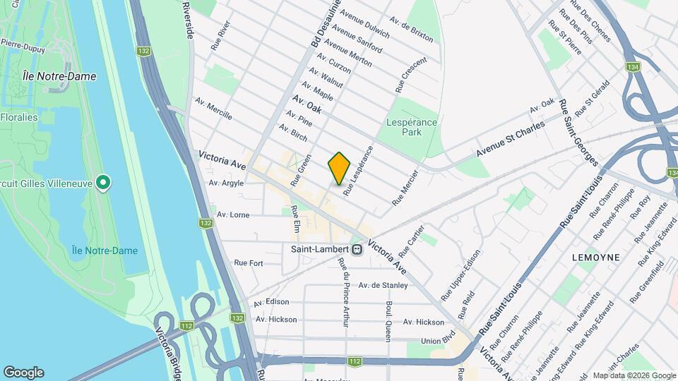 592 Notre-Dame Av Map and Location Details