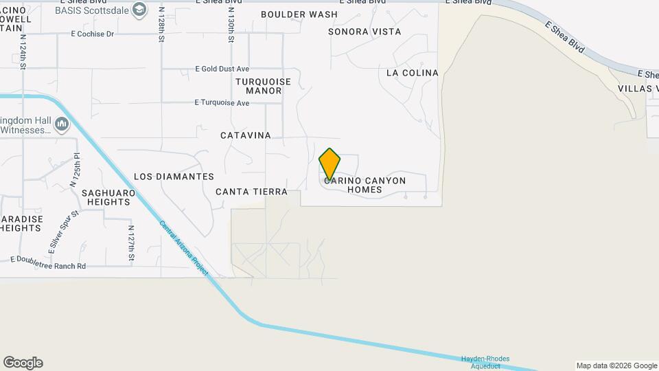 13298 E Del Timbre Dr Map and Location Details