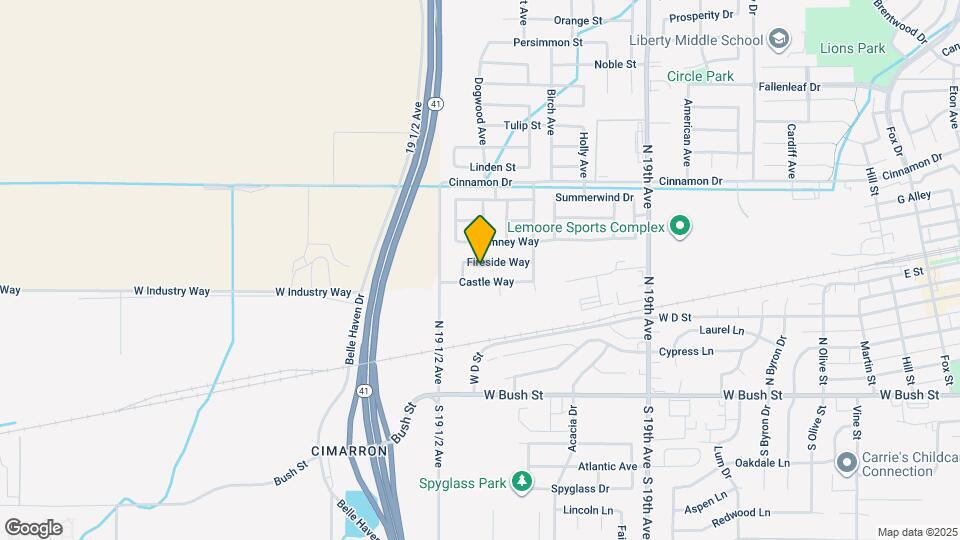 1699 Fireside Way Map and Location Details