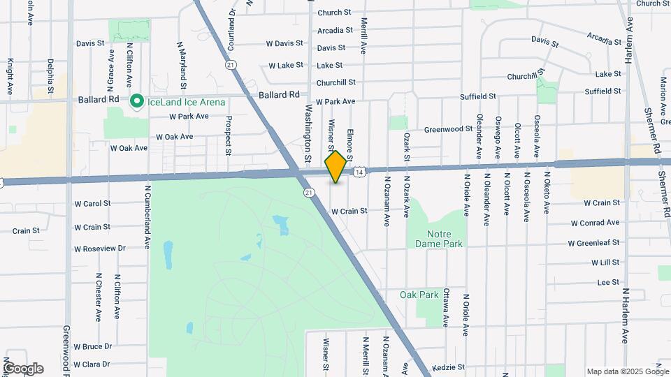 8735 N Wisner St Map and Location Details