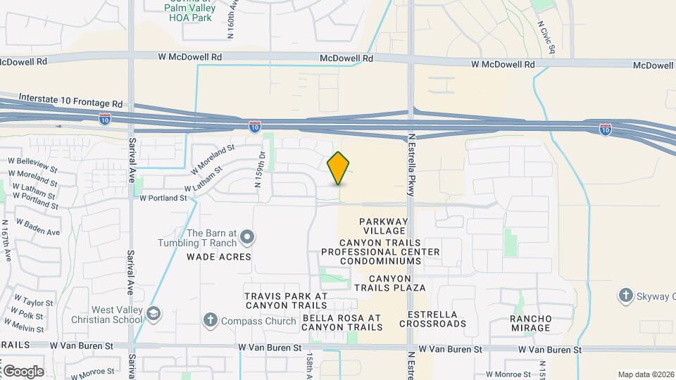 15709 W Linden St Map and Location Details