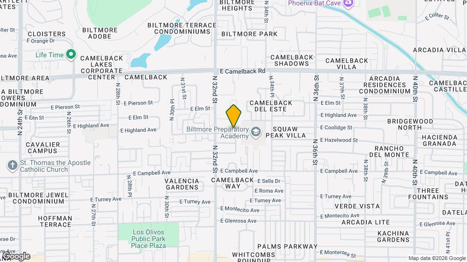 3234 E Coolidge St Map and Location Details