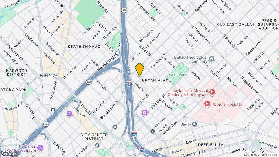 1001 Liberty St Map and Location Details