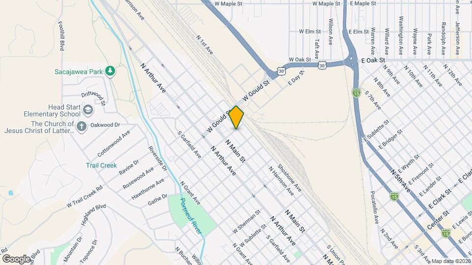 1355 N Harrison Ave Map and Location Details