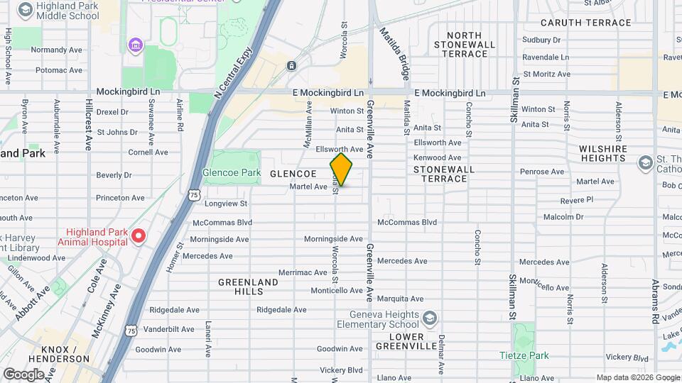 5604 Martel Ave Map and Location Details