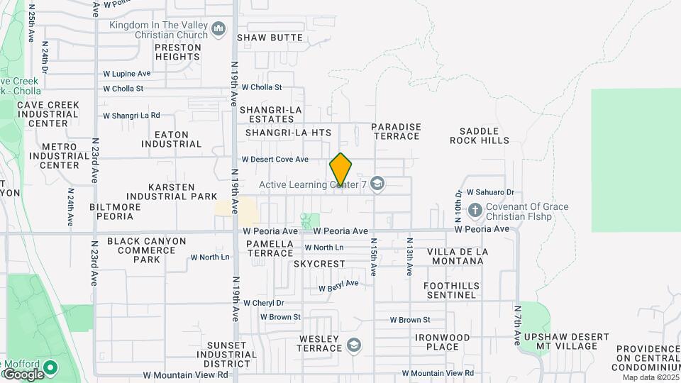 1542 W Sahuaro Map and Location Details