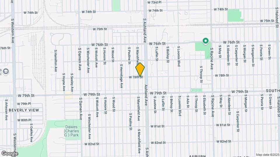 7801 S Marshfield Ave Mapa y Detalles de la Ubicación