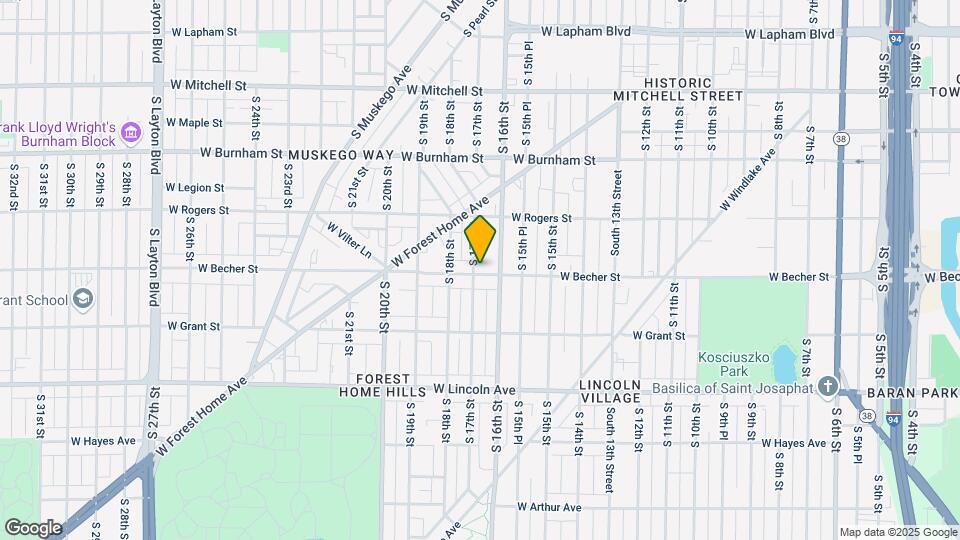 2078 S 17th St Map and Location Details