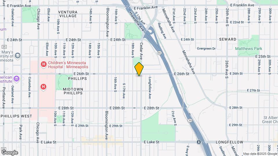 2612 Cedar Ave S Map and Location Details