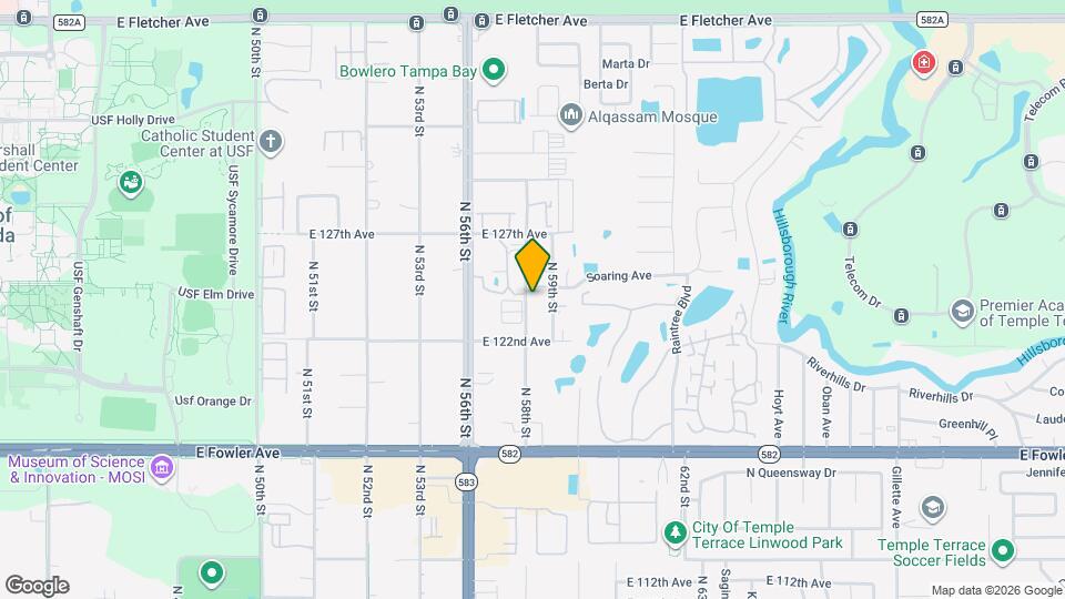 12213 N 58th St Map and Location Details
