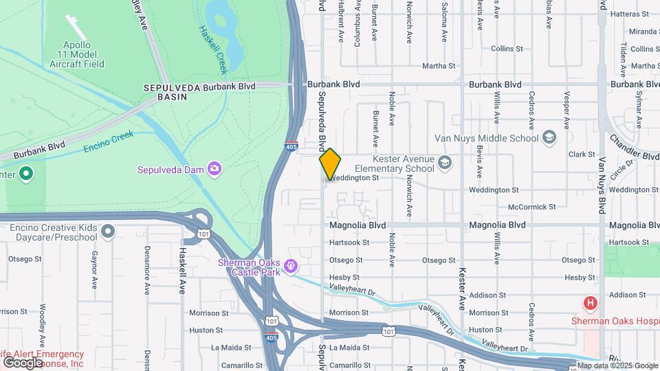 Sepulveda Oaks Mapa y Detalles de la Ubicación