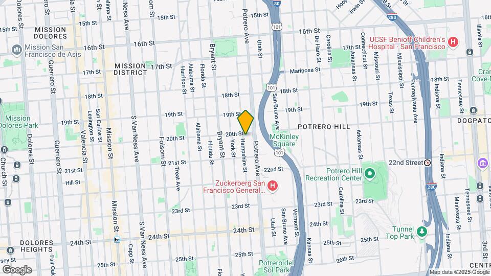 819-829 Hampshire St Mapa y Detalles de la Ubicación