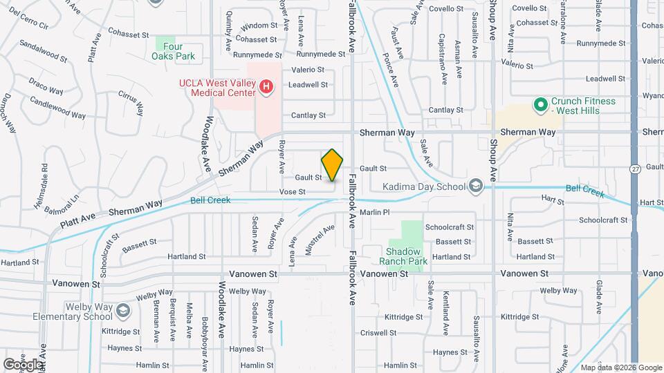 22837 Vose St Mapa y Detalles de la Ubicación